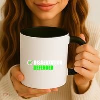 Dissertation Defended Phd Graduate Ph.D. Graduation Coffee Mug thumb 3