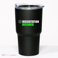 Dissertation Defended Phd Graduate Ph.D. Graduation Tumbler thumb 0