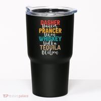 Dasher Dancer Prancer Vixen Whiskey Vodka Tequila Blitzen Tumbler thumb 0