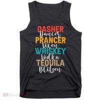 Dasher Dancer Prancer Vixen Whiskey Vodka Tequila Blitzen Tank Top thumb 0