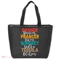 Dasher Dancer Prancer Vixen Whiskey Vodka Tequila Blitzen Tote Bag thumb 0