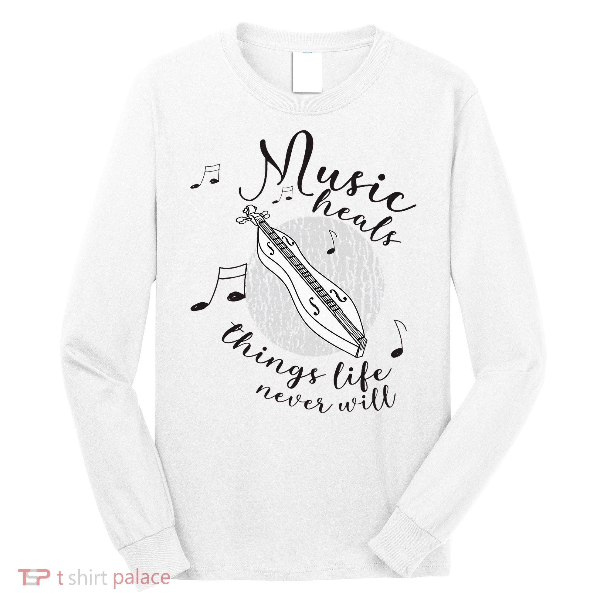 Dulcimerist Dulcimer Player Mountai Nappalachian Dulcimer Long Sleeve Shirt