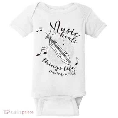 Dulcimerist Dulcimer Player Mountai Nappalachian Dulcimer Baby Bodysuit