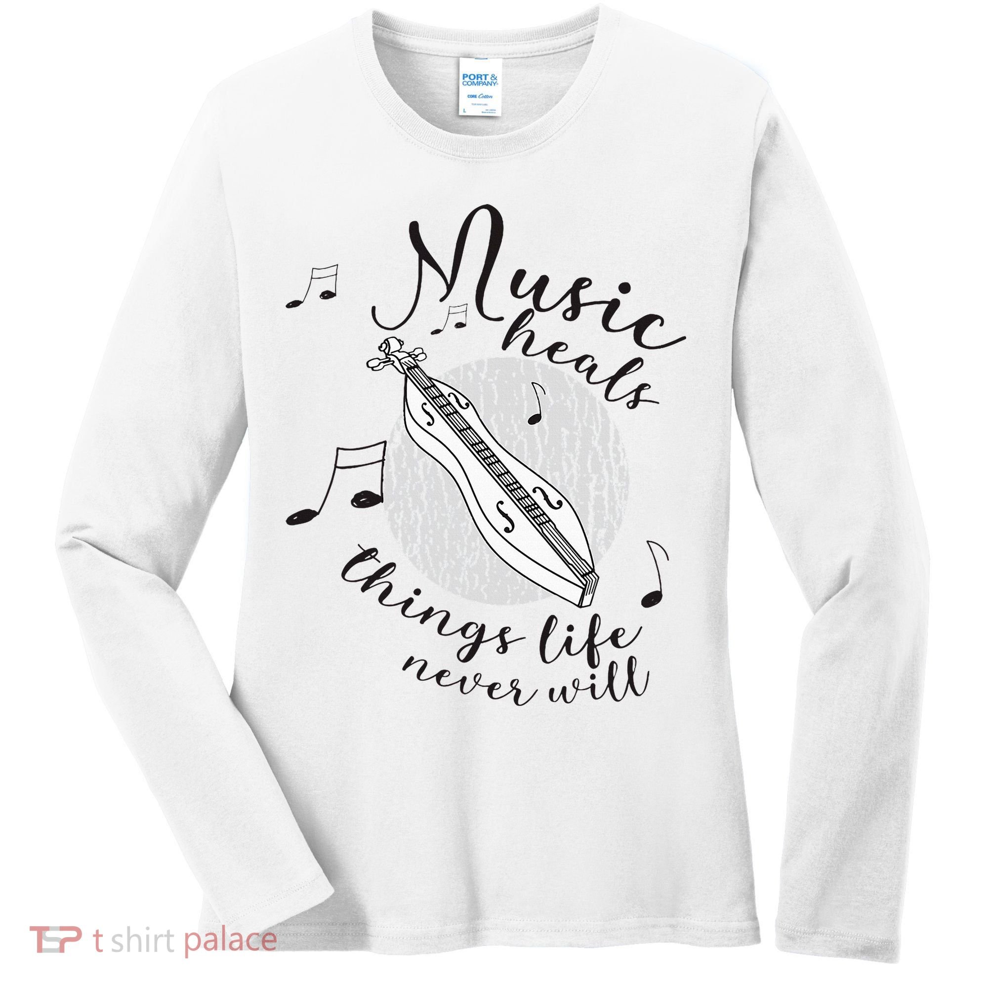 Dulcimerist Dulcimer Player Mountai Nappalachian Dulcimer Women's Long Sleeve Shirt