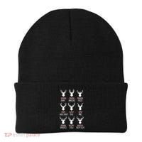 Dasher Dancer Prancer Christmas Pajama Reindeer Food XMas Beanie thumb 0