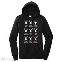 Dasher Dancer Prancer Christmas Pajama Reindeer Food XMas Women's Hoodie thumb 0