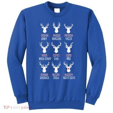 Dasher Dancer Prancer Christmas Pajama Reindeer Food XMas Sweatshirt