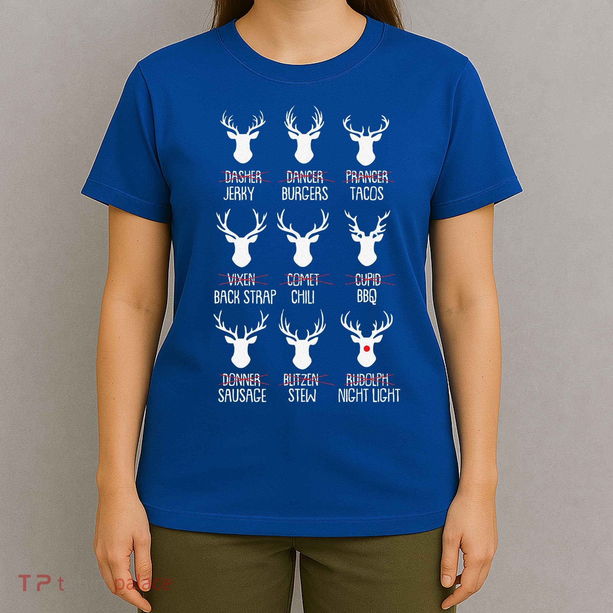 Dasher Dancer Prancer Christmas Pajama Reindeer Food XMas T-Shirt