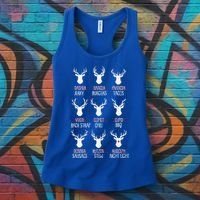 Dasher Dancer Prancer Christmas Pajama Reindeer Food XMas Women's Tank Top thumb 3