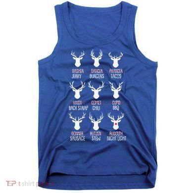 Dasher Dancer Prancer Christmas Pajama Reindeer Food XMas Tank Top