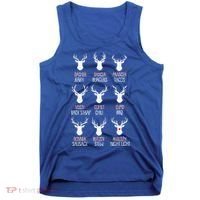 Dasher Dancer Prancer Christmas Pajama Reindeer Food XMas Tank Top thumb 0