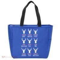 Dasher Dancer Prancer Christmas Pajama Reindeer Food XMas Tote Bag thumb 0