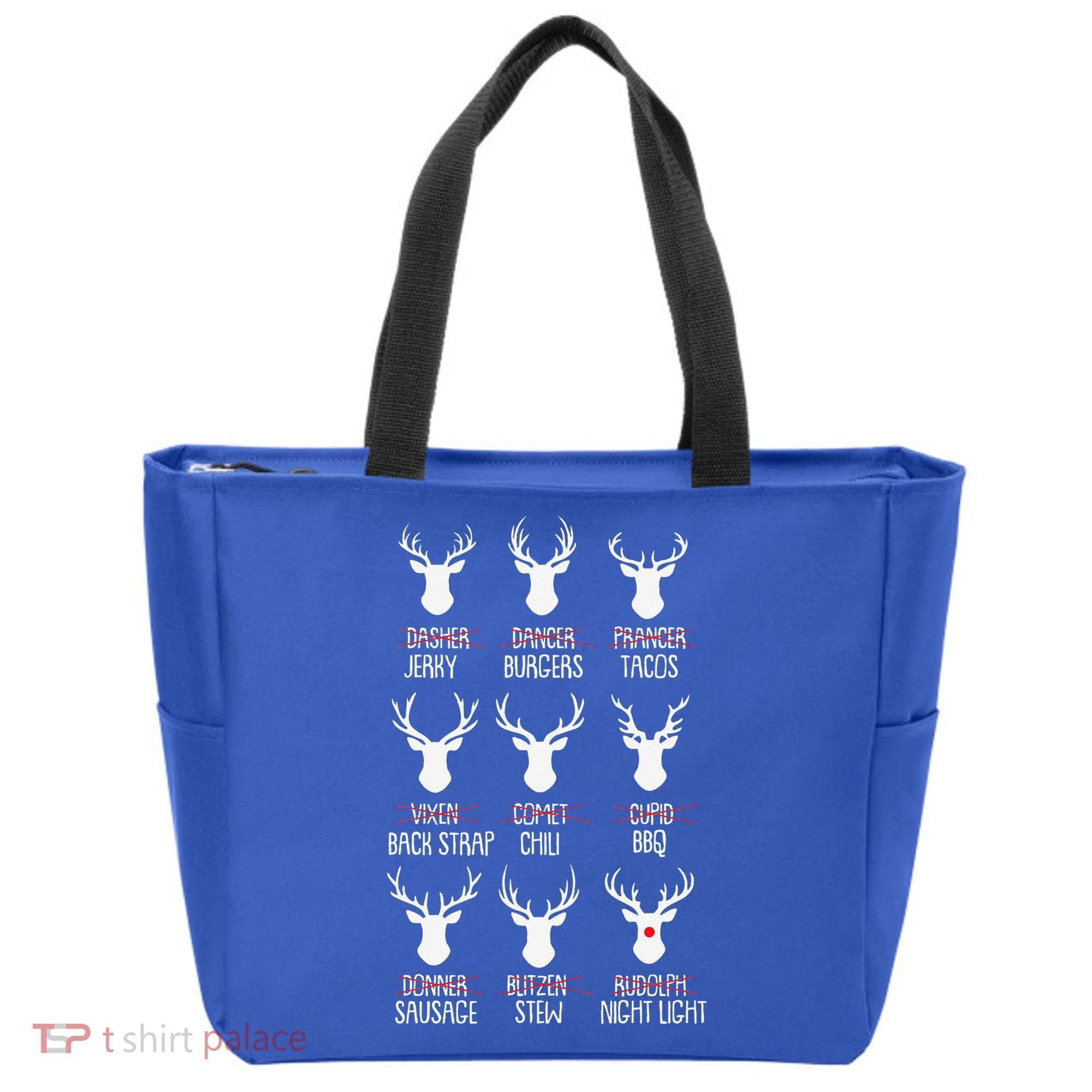 Dasher Dancer Prancer Christmas Pajama Reindeer Food XMas Tote Bag