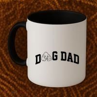 Dog Dad Poodle Gift For Father's Day Coffee Mug thumb 2