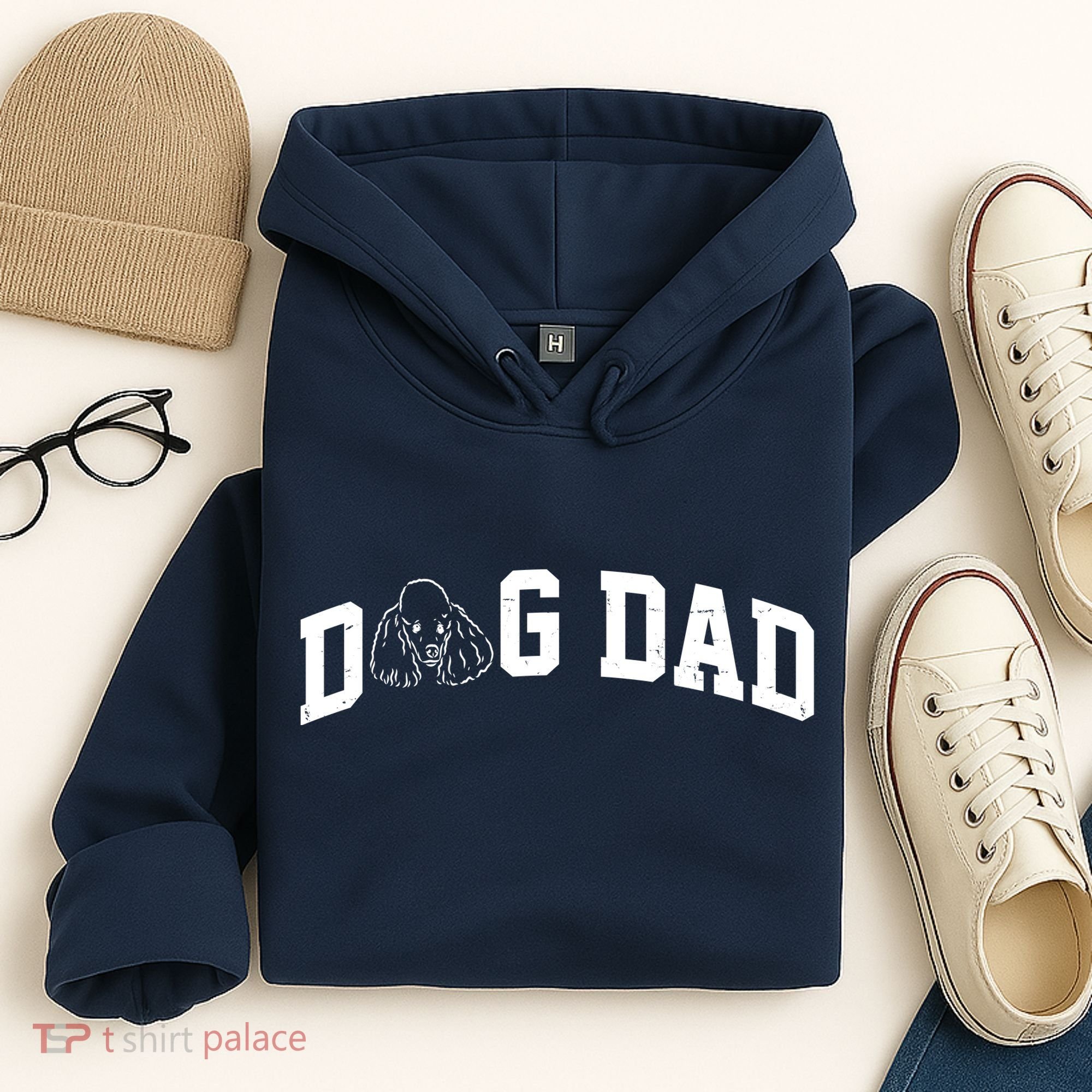 Dog Dad Poodle Gift For Father's Day Hoodie