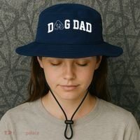 Dog Dad Poodle Gift For Father's Day Bucket Hat thumb 3