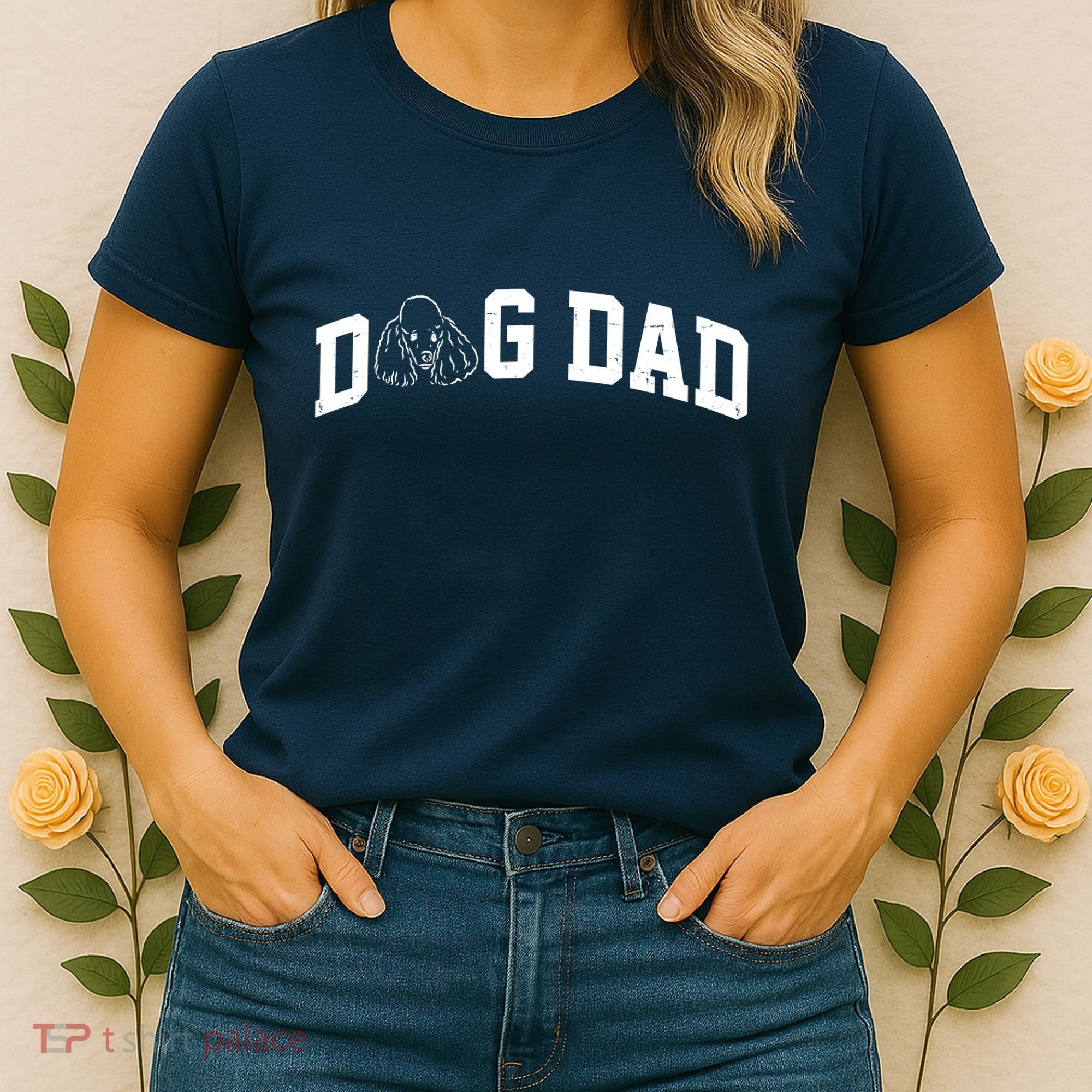 Dog Dad Poodle Gift For Father's Day Women's T-Shirt