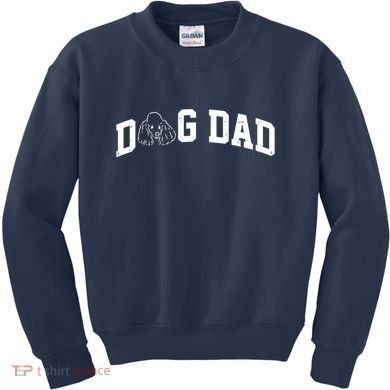 Dog Dad Poodle Gift For Father's Day Kids Sweatshirt