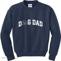 Dog Dad Poodle Gift For Father's Day Kids Sweatshirt thumb 0