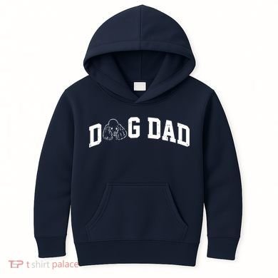 Dog Dad Poodle Gift For Father's Day Kids Hoodie