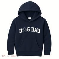 Dog Dad Poodle Gift For Father's Day Kids Hoodie thumb 0