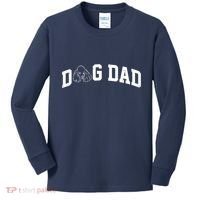Dog Dad Poodle Gift For Father's Day Kids Long Sleeve Shirt thumb 0