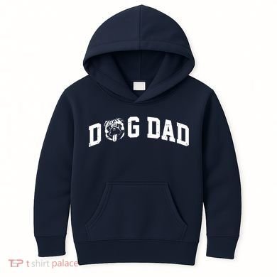 Dog Dad Pug Lover Kids Hoodie