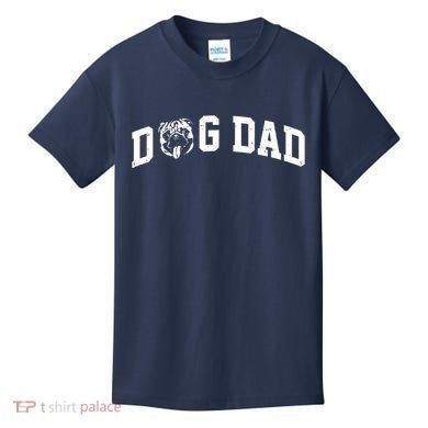 Dog Dad Pug Lover Kids T-Shirt
