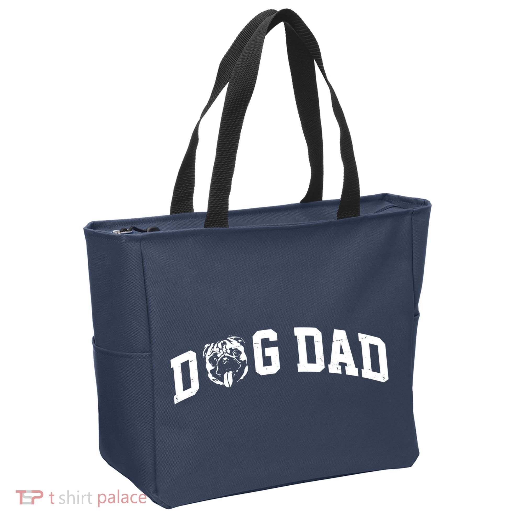 Dog Dad Pug Lover Tote Bag