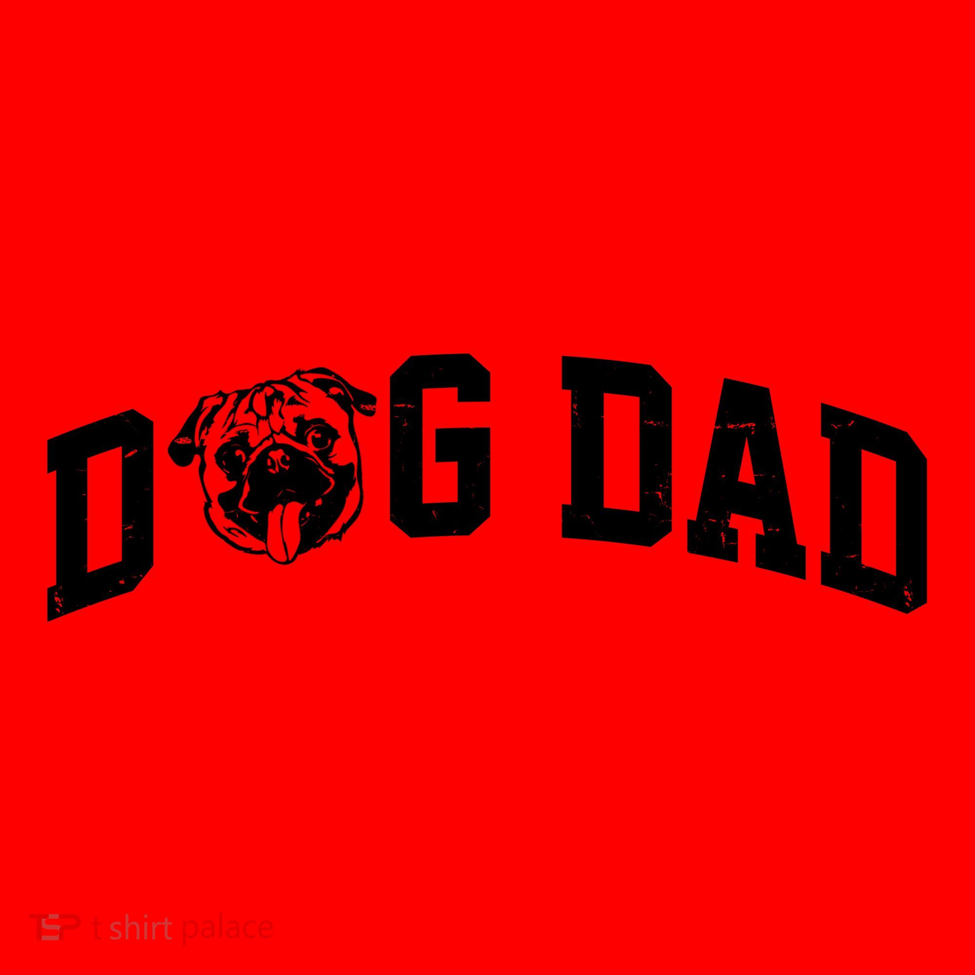 Dog Dad Pug Lover Santa Hat