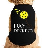 Day Dinking Pickleball Player Paddleball Lover Doggie Tank thumb 0