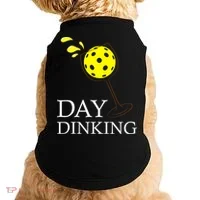 Day Dinking Pickleball Player Paddleball Lover Doggie Tank thumb 0