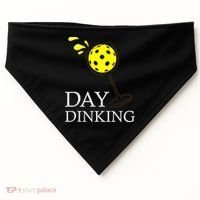 Day Dinking Pickleball Player Paddleball Lover USA-Made Doggie Bandana thumb 0