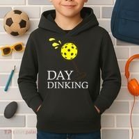 Day Dinking Pickleball Player Paddleball Lover Kids Hoodie thumb 2