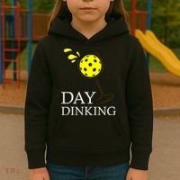 Day Dinking Pickleball Player Paddleball Lover Kids Hoodie thumb 3