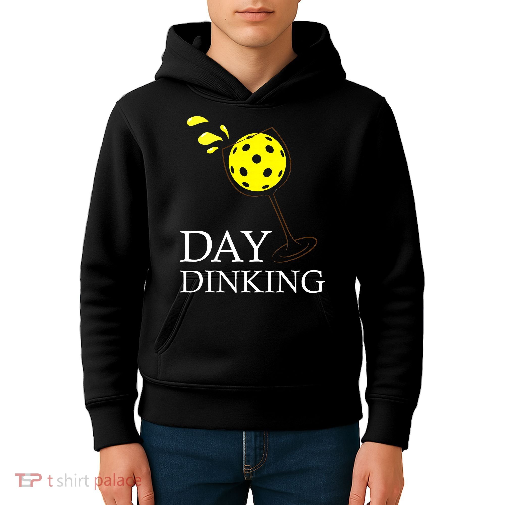 Day Dinking Pickleball Player Paddleball Lover Kids Hoodie