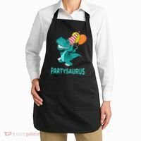 Dino Dinosaur Party Party Saurus Funny Dinosaur With Balloon Apron thumb 2