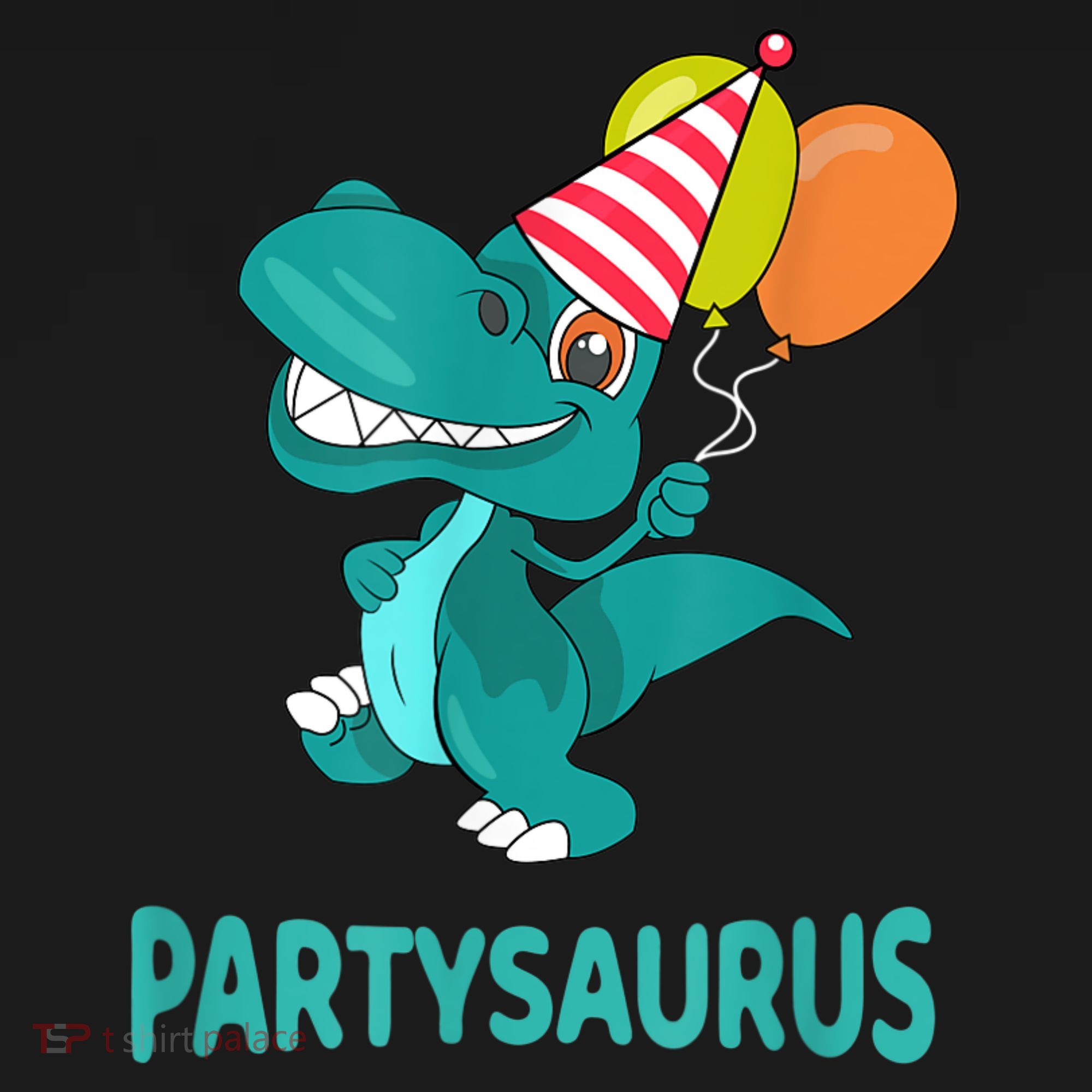 Dino Dinosaur Party Party Saurus Funny Dinosaur With Balloon Sweatshirt
