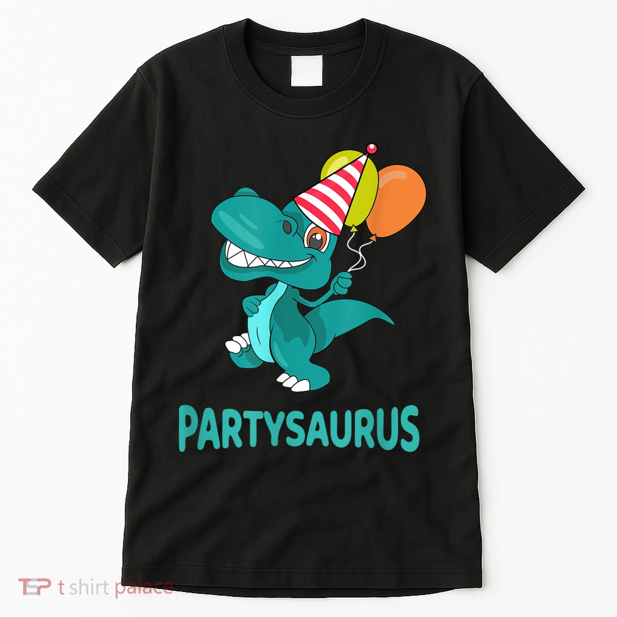 Dino Dinosaur Party Party Saurus Funny Dinosaur With Balloon Tall T-Shirt