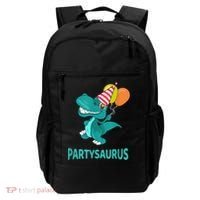Dino Dinosaur Party Party Saurus Funny Dinosaur With Balloon Backpack thumb 0