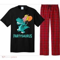 Dino Dinosaur Party Party Saurus Funny Dinosaur With Balloon Pajama Set thumb 0