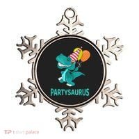 Dino Dinosaur Party Party Saurus Funny Dinosaur With Balloon Ornament thumb 0