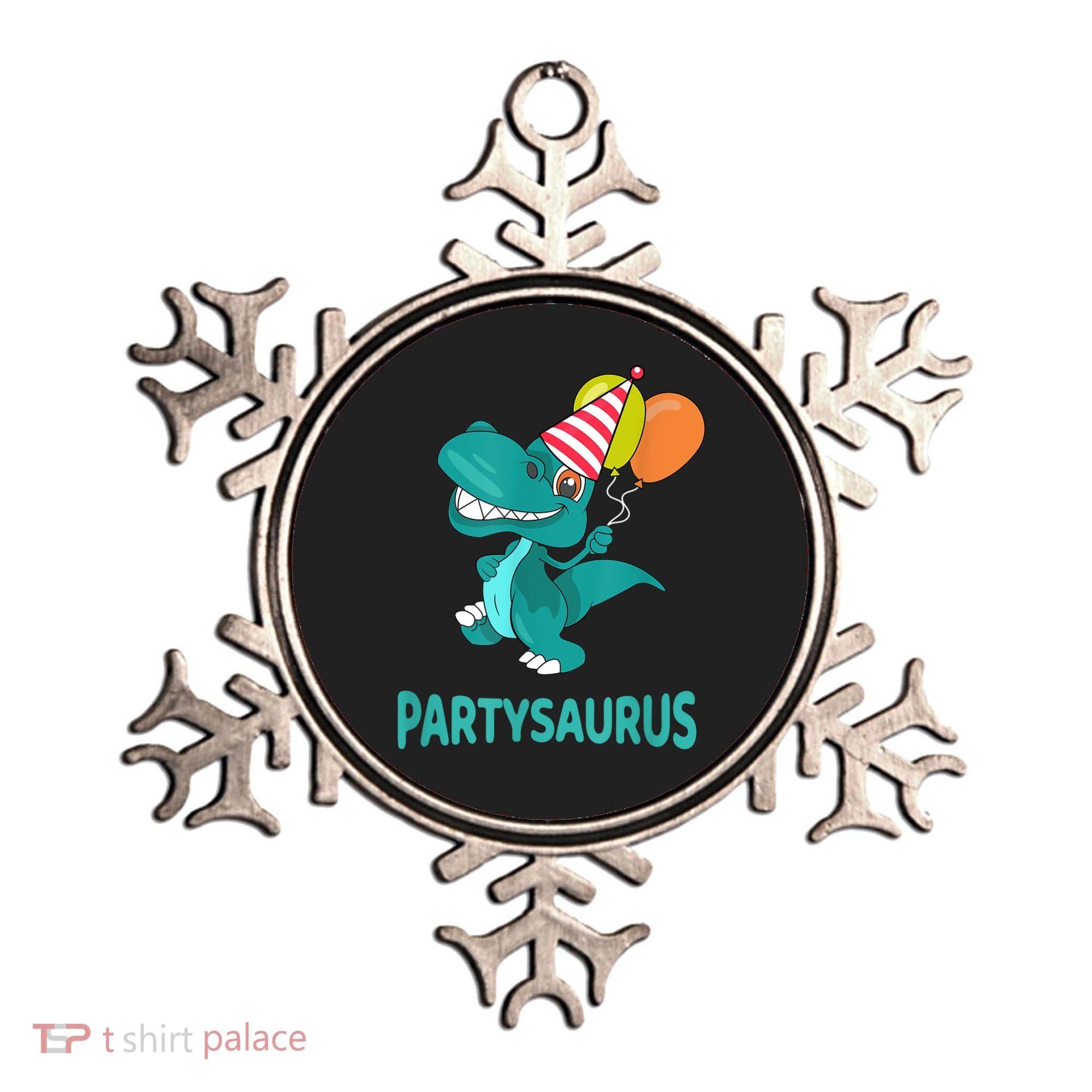 Dino Dinosaur Party Party Saurus Funny Dinosaur With Balloon Ornament