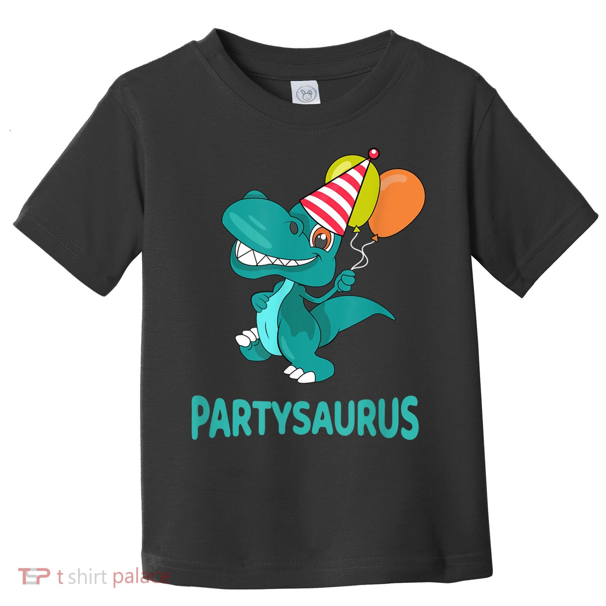Dino Dinosaur Party Party Saurus Funny Dinosaur With Balloon Toddler T-Shirt