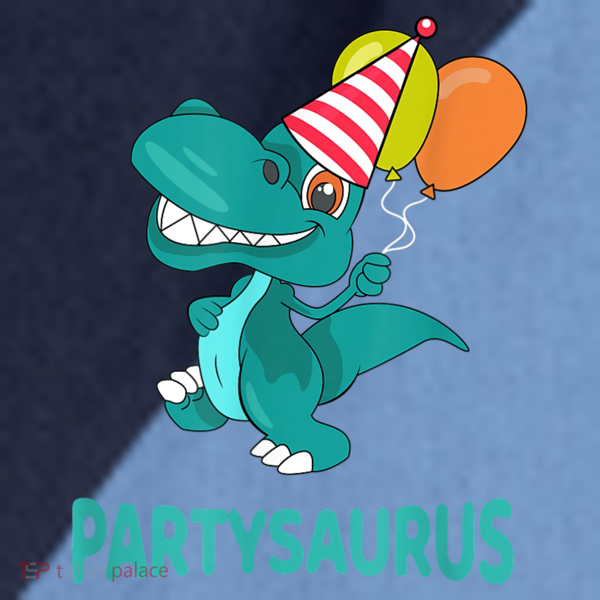 Dino Dinosaur Party Party Saurus Funny Dinosaur With Balloon Raglan Baseball Sleeve Shirt