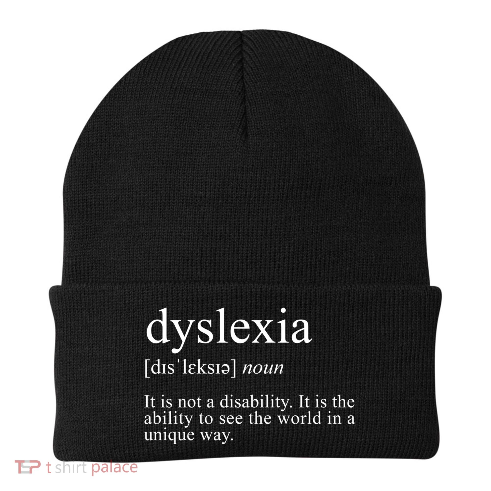 Dyslexia Definition Reading Specialist Dyslexia Awareness Gift Beanie