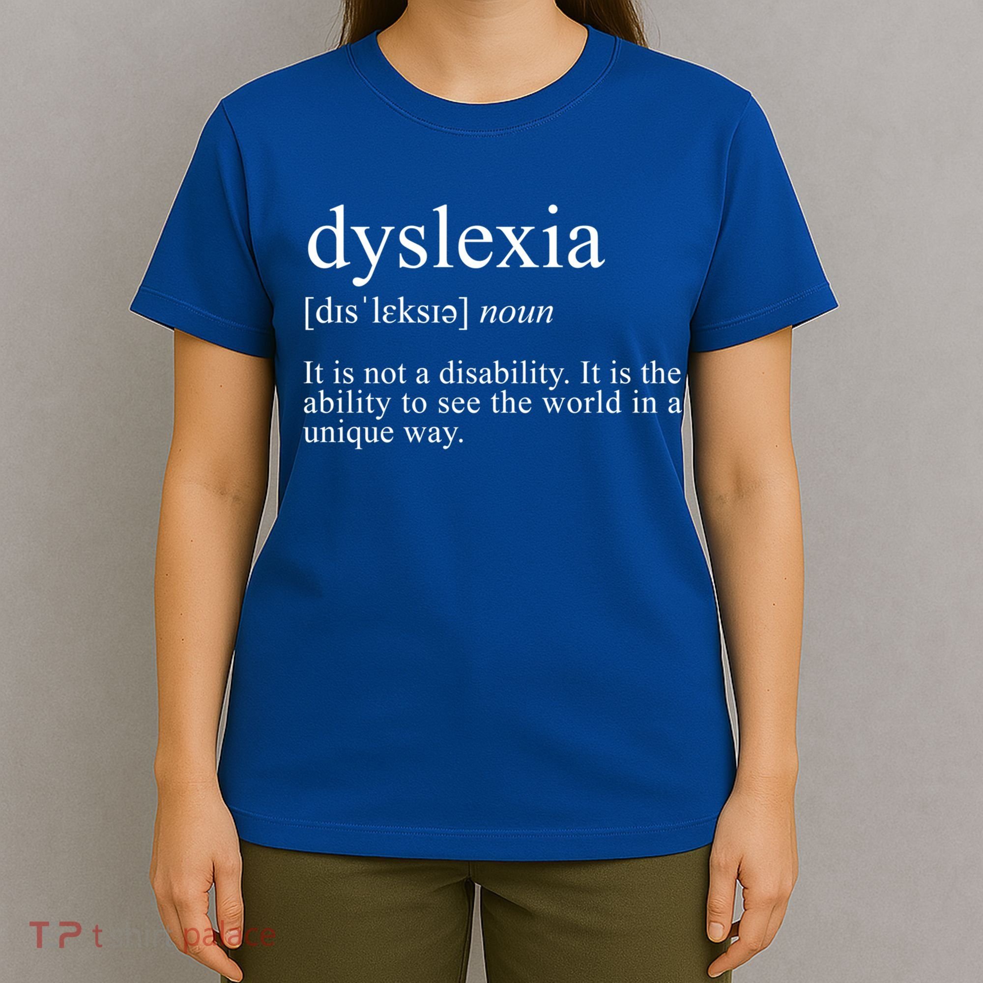 Dyslexia Definition Reading Specialist Dyslexia Awareness Gift T-Shirt
