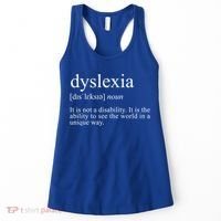 Dyslexia Definition Reading Specialist Dyslexia Awareness Gift Women's Tank Top thumb 0