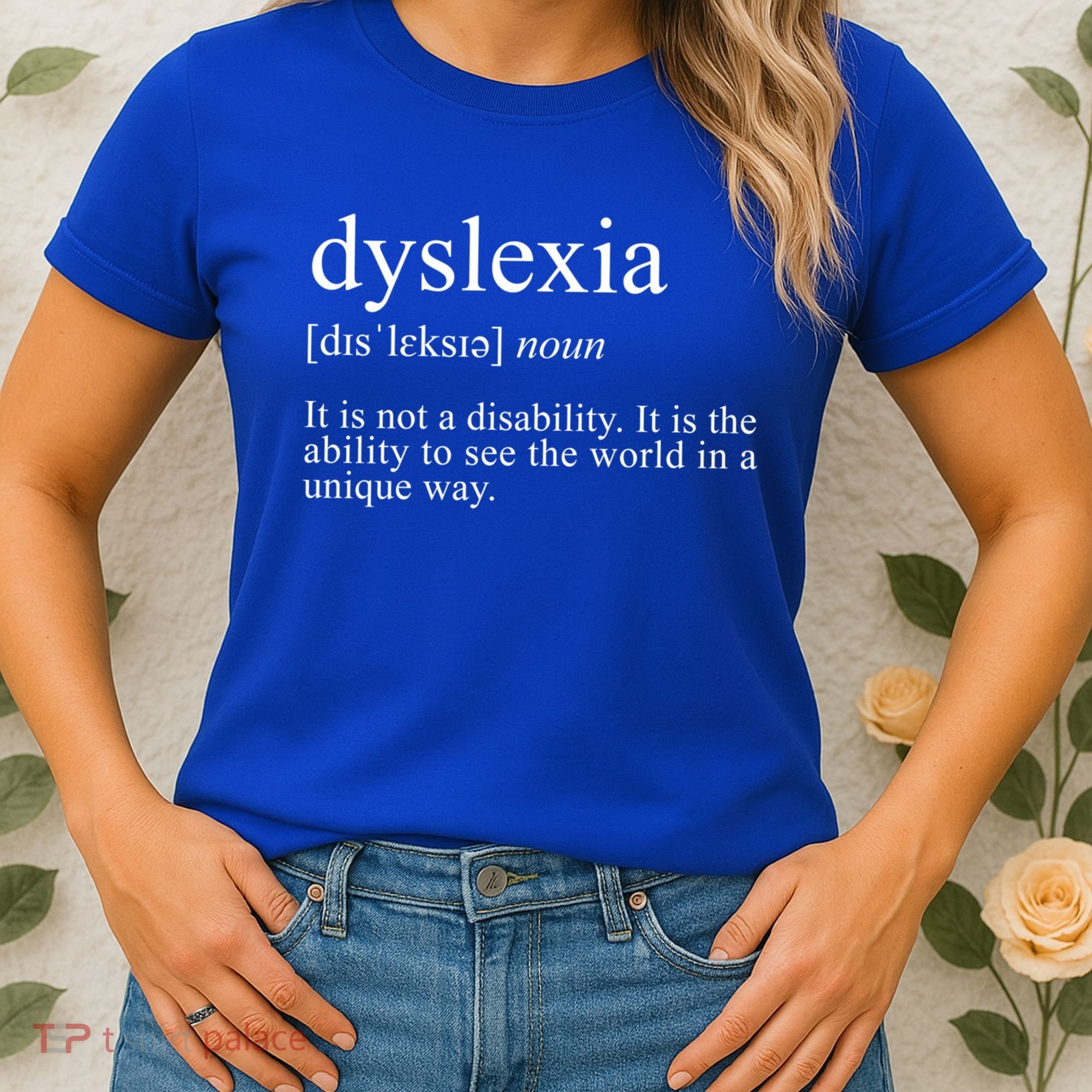 Dyslexia Definition Reading Specialist Dyslexia Awareness Gift Women's T-Shirt