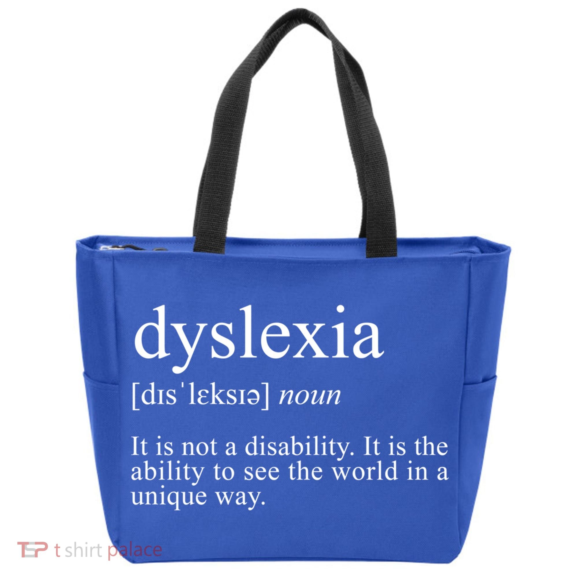 Dyslexia Definition Reading Specialist Dyslexia Awareness Gift Tote Bag